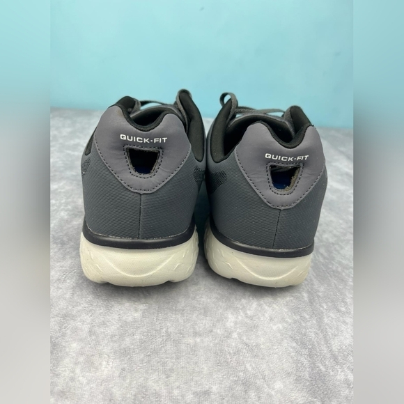 Skechers Men's Quick Fit Athletic Running Logo Shoes Lace Black Size 12‎ - Picture 4 of 11